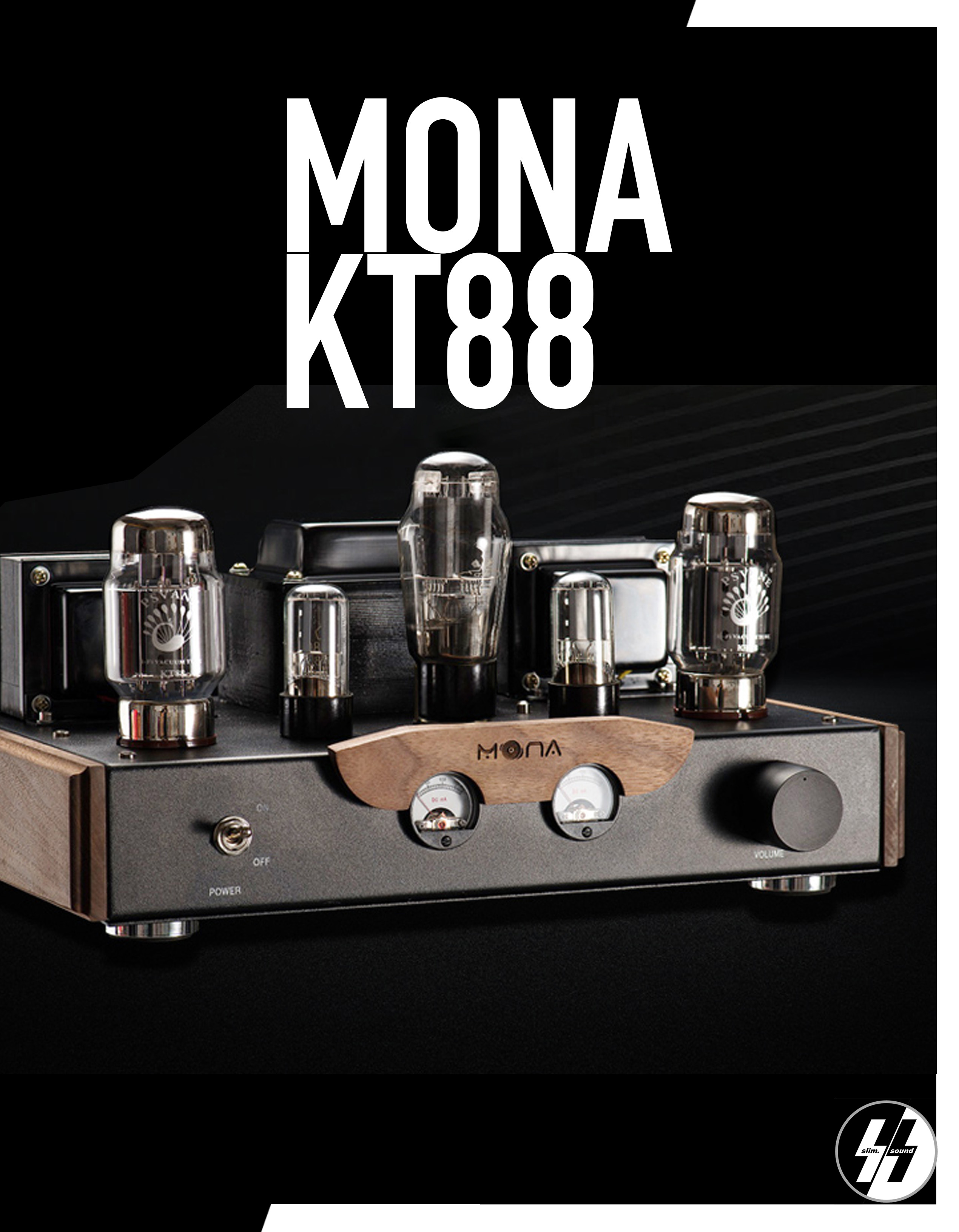 แอมป์หลอด | MONA - KT88 | Hardwired - Tube Amplifier single-ended class A | 18 watt