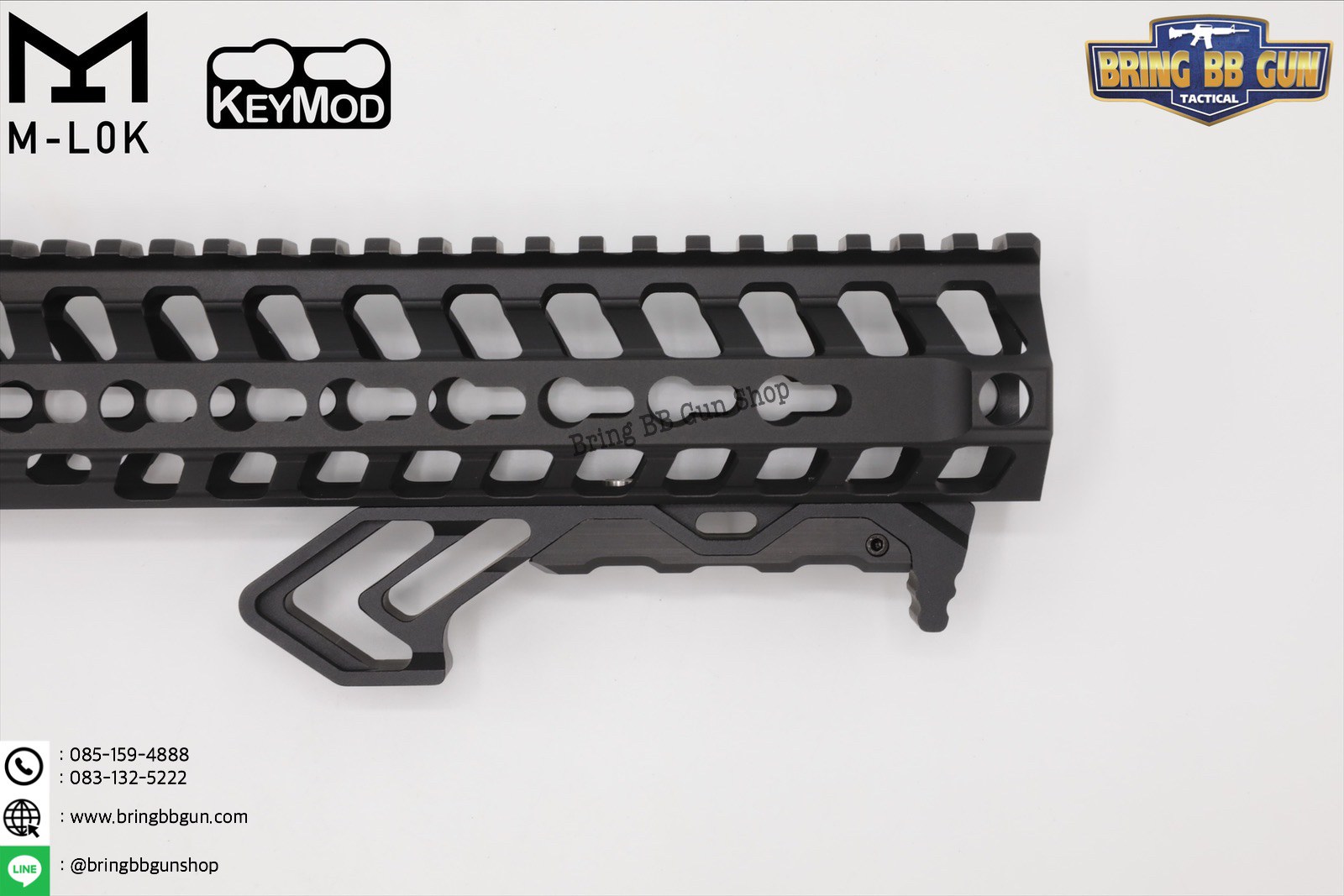 กริ๊ปมือหน้า Tyrant งาน CNC (ใช้ได้กับชุดหน้าระบบราง M-Lok และ Keymod)