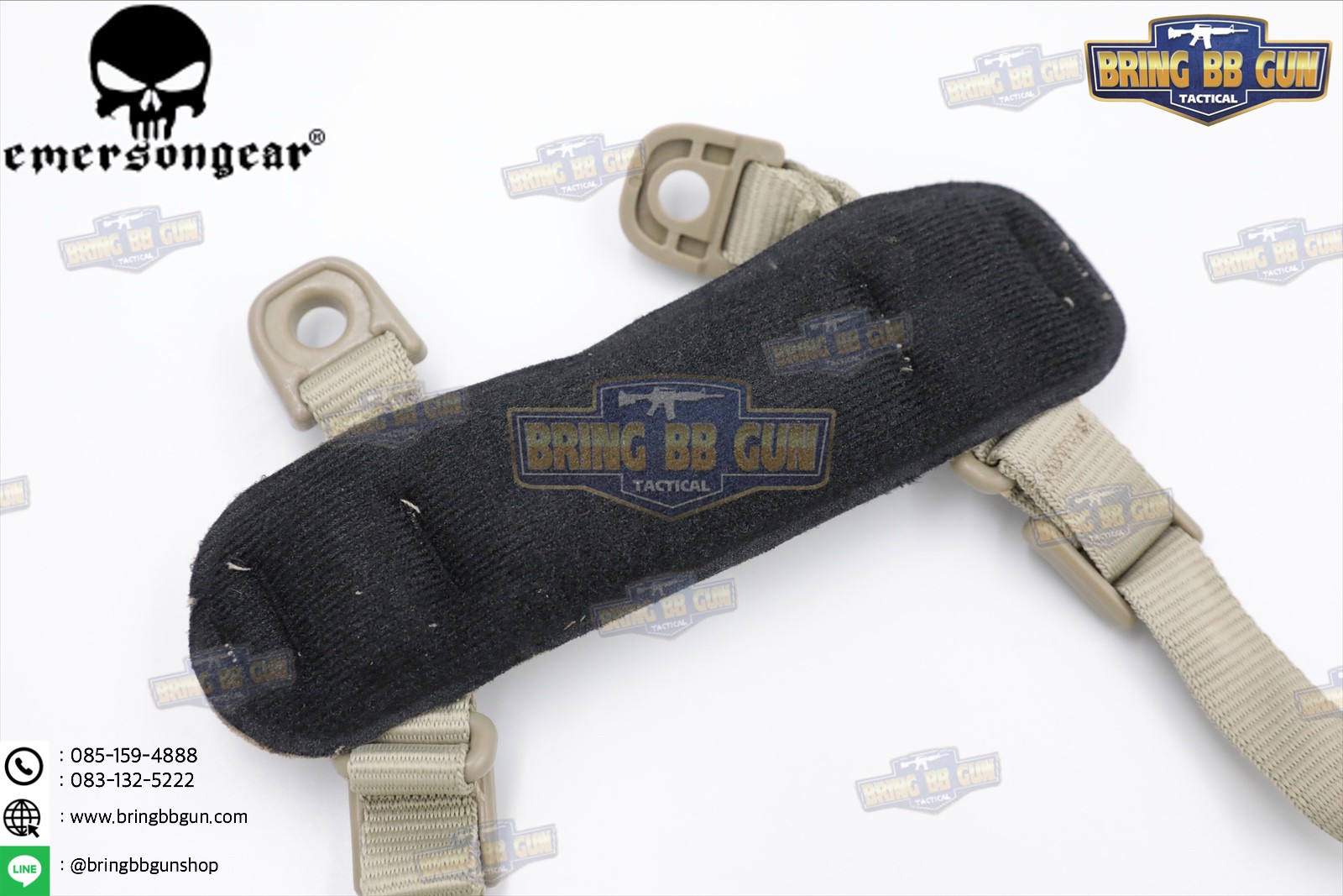 สายรัดคาง ยี่ห้อ Emerson รุ่น ทรงตัว H (EMERSON MICH Helmet Retention System H-Nape)