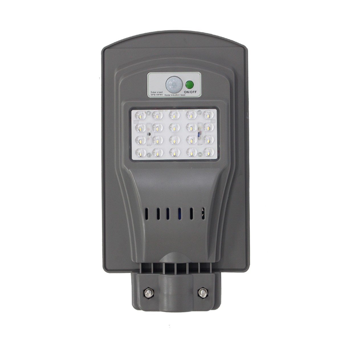 IWC-STR-SOLAR-20W โคมไฟถนน โซล่าเซลล์ ( มีระบบ Sensor )