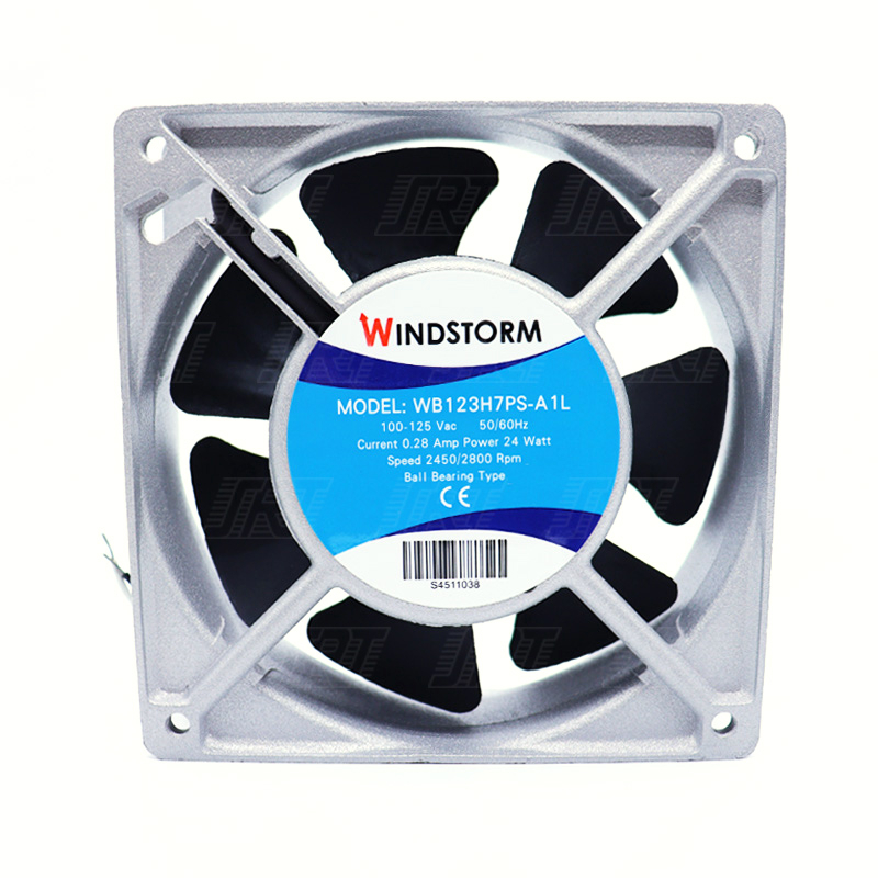 พัดลมระบายความร้อน พัดลมระบายอากาศ พัดลมเหลี่ยม 110V | WB123H7PS-A1L-G WINDSTORM | 05-WB123-110V