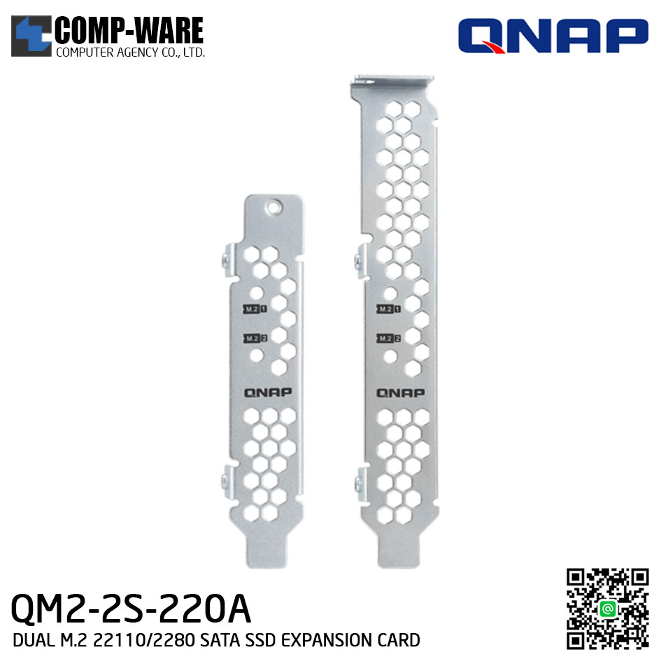 QNAP QM2-2S-220A QM2 Expansion Card (Add M.2 SSD Slots) PCI-Express - Spare Part