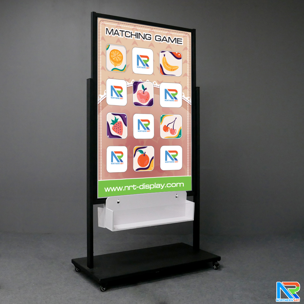เช่าเกมส์เปิดป้ายจับคู่ 12 ช่อง Matching game ขนาด (W)94 x (D)45 x (H)170 cm.พร้อมล้อเลื่อน เคลื่อนย้ายสะดวก