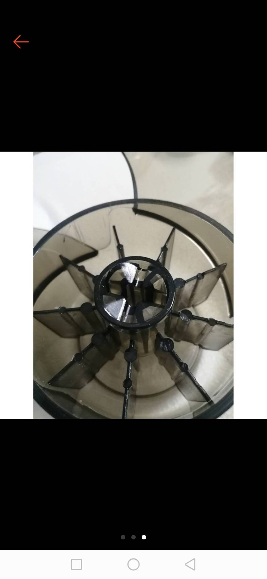 0000121 ใบพัดลม ใบพัดลม SHARP พัดลม ชาร์ป ขนาด 16นิ้ว ใส