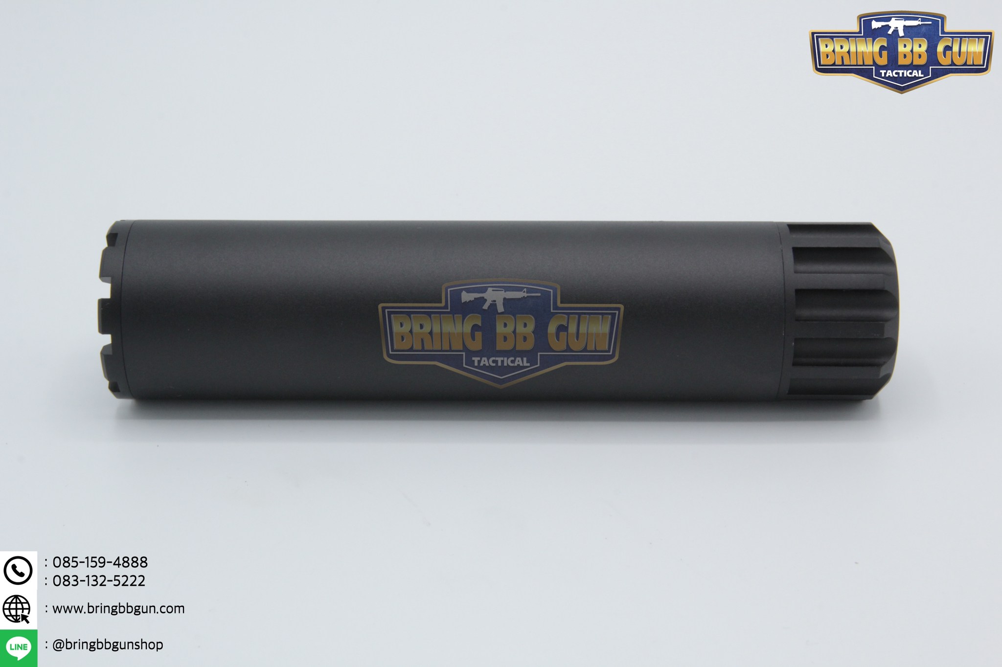 เก็บเสียง 6 นิ้ว (สำหรับปืนบีบีกัน) รุ่น ทรงอ้วน