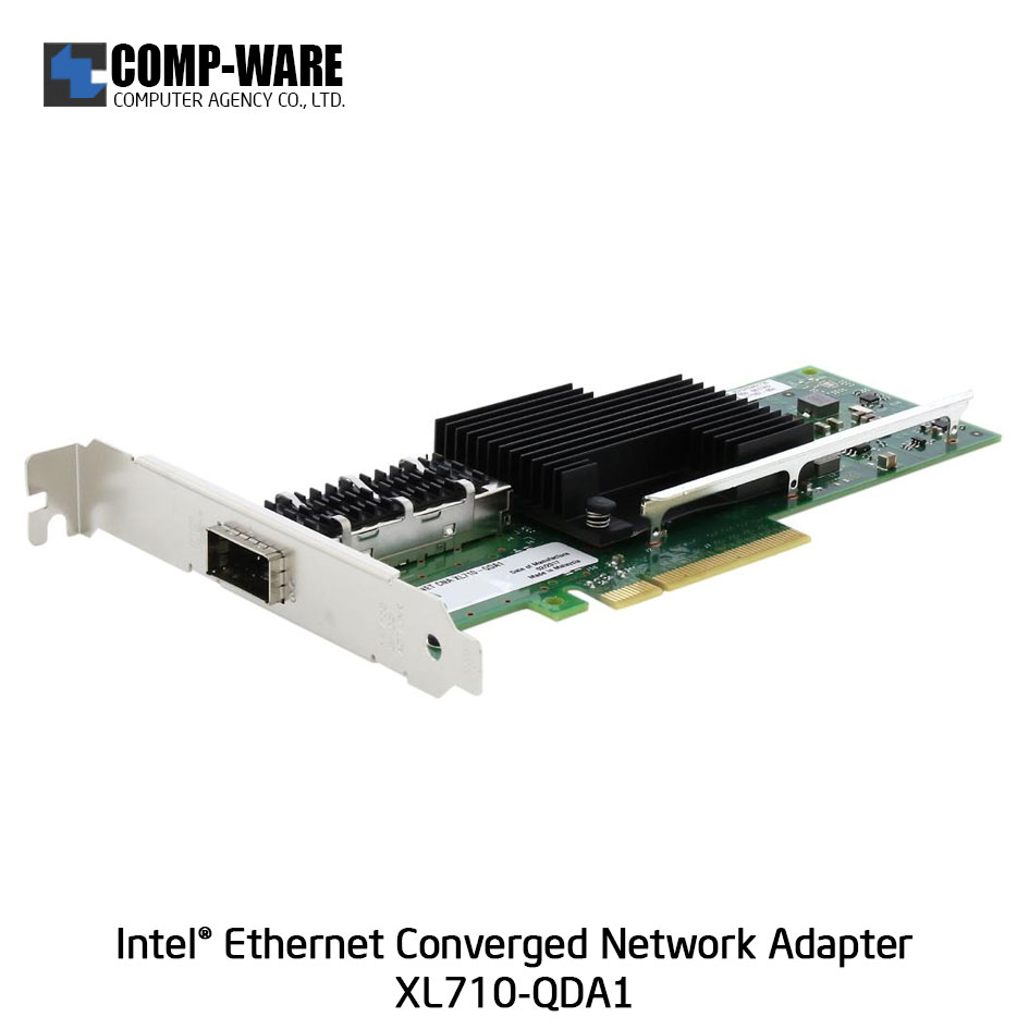 5 x Intel Ethernet Converged Network Adapter XL710-QDA1 (1-Port) QSFP+DAC Connector XL710QDA1BLK รับประกัน 3ปี แบบBLK // สั่งซื้อขั้นต่ำ 5 unit