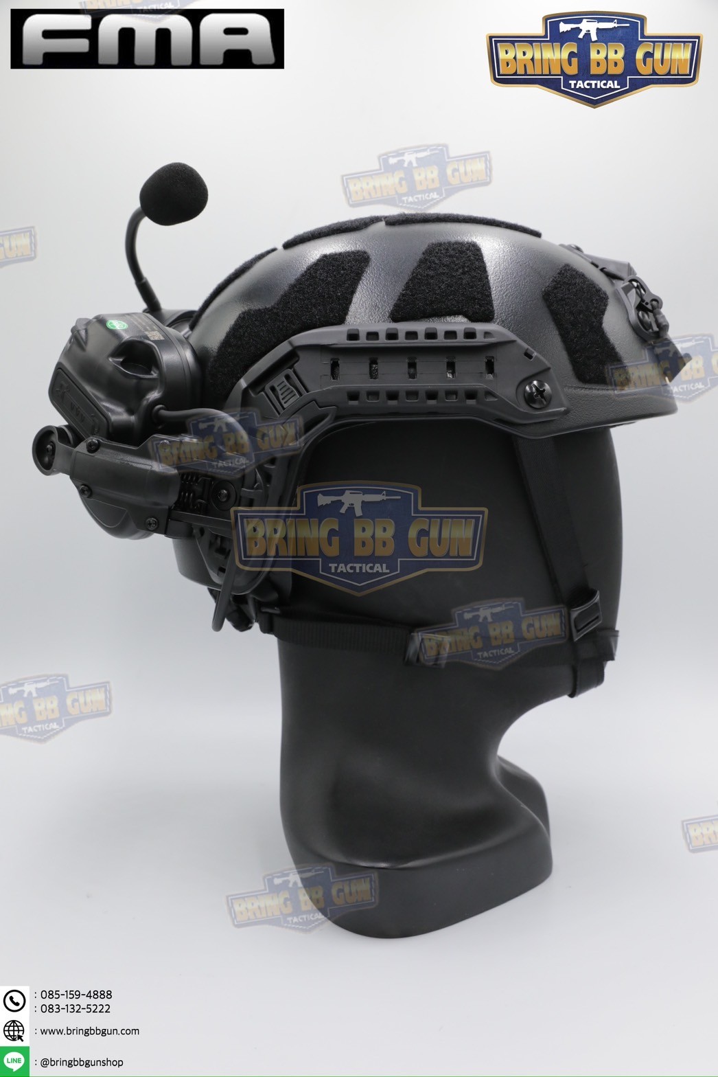 หูฟังสื่อสารตัดเสียงได้ FCS Falcon ยี่ห้อ FMA (FCS Falcon Ears Tactical Communication Headset)