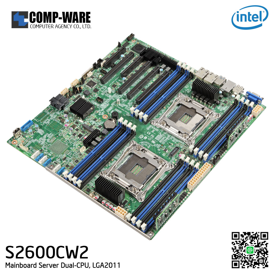 Intel Server Board C612 Chipset S2600CW2 (2-CPU) LGA2011-3 ,DBS2600CW2 // สินค้าใหม่ ไม่มีประกัน