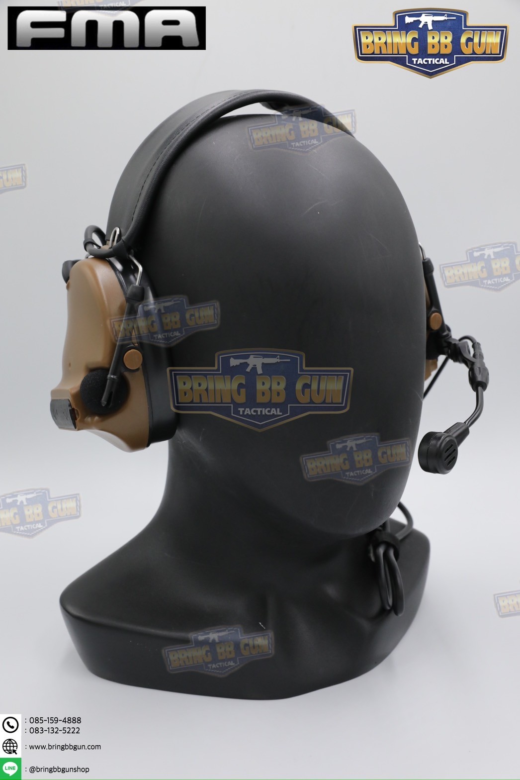 หูฟังสื่อสารตัดเสียงได้ ทรง Comtac III ยี่ห้อ FMA (Peltor ComTac III Tactical Advanced Combat Headset) (tactical communication shooting headset noise reduction) (Comtac III)