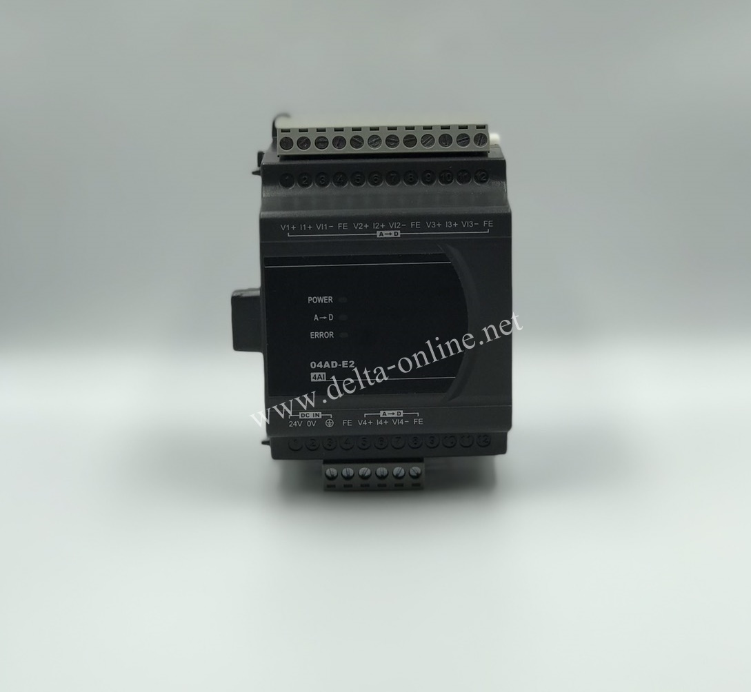 Delta PLC DVP04AD-E2 4CH AI function module for ES2/EX2