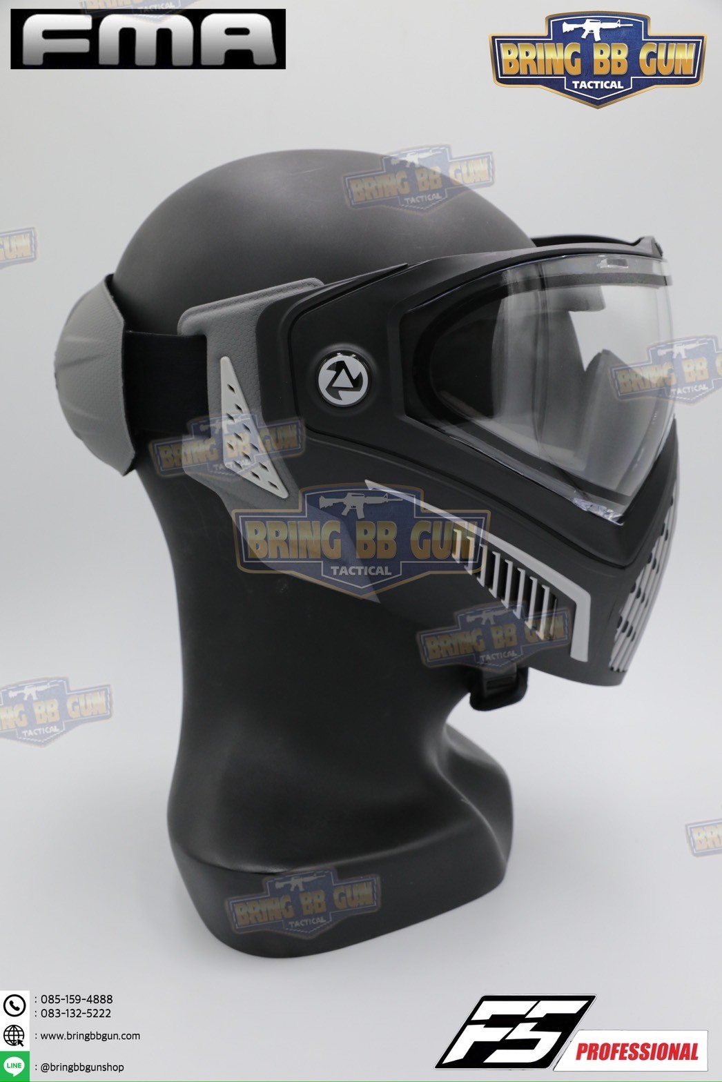 หน้ากาก F5 ยี่ห้อ FMA (FMA F5 STORM GOGGLE MASK) (F5 Professional) (Storm Goggle Mask)