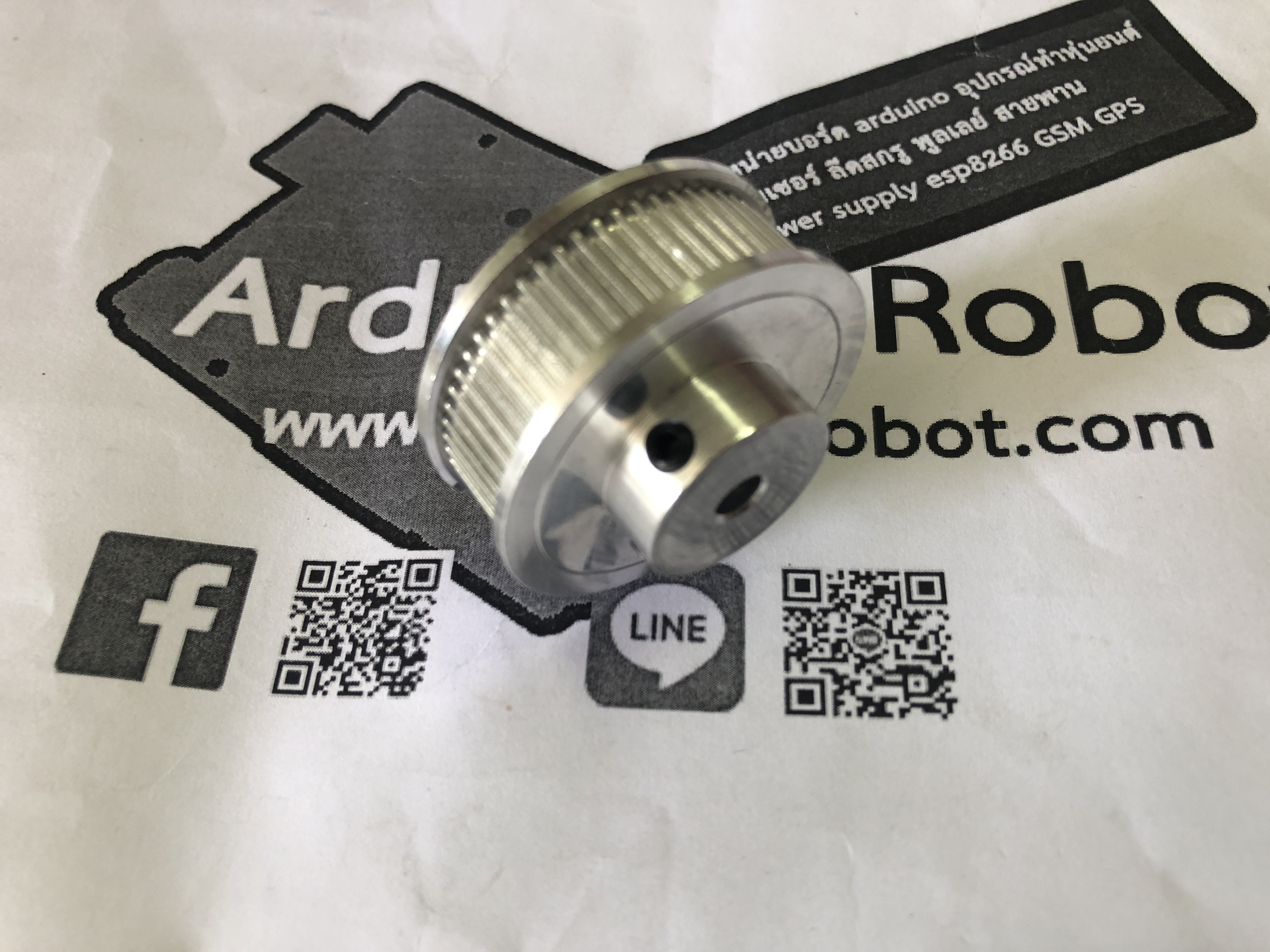 2GT Timing Pulley 60 ฟัน สำหรับสายพานกว้าง 10 mm (ใส่แกน 5 mm)