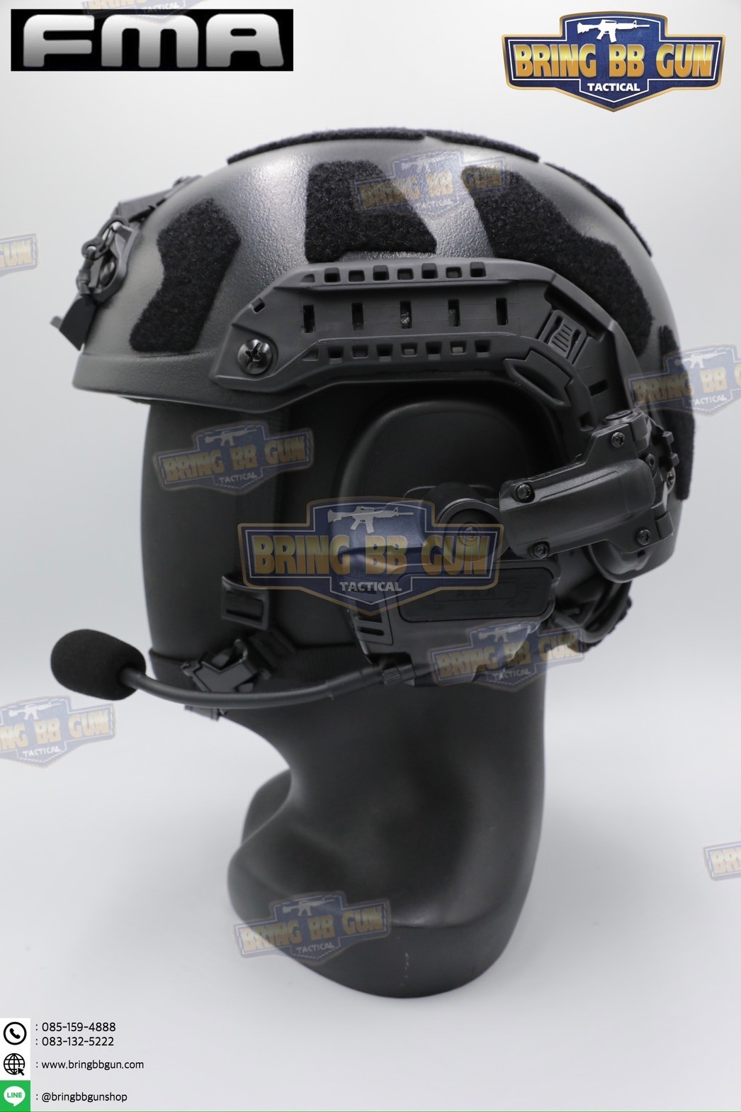 หูฟังสื่อสารตัดเสียงได้ FCS Falcon ยี่ห้อ FMA (FCS Falcon Ears Tactical Communication Headset)