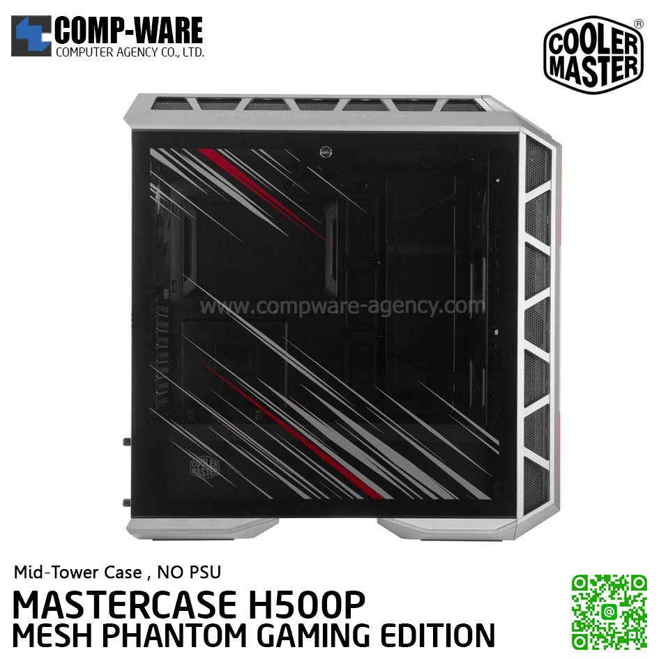 CoolerMaster MASTERCASE H500P MESH PHANTOM GAMING EDITION Mid-tower chassis , No Power Supply - MCM-H500P-MGNN-ASR