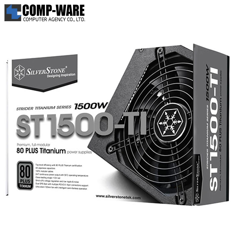 SilverStone Strider ST1500-TI 1500Watt 80Plus Titanium ATX Power Supply