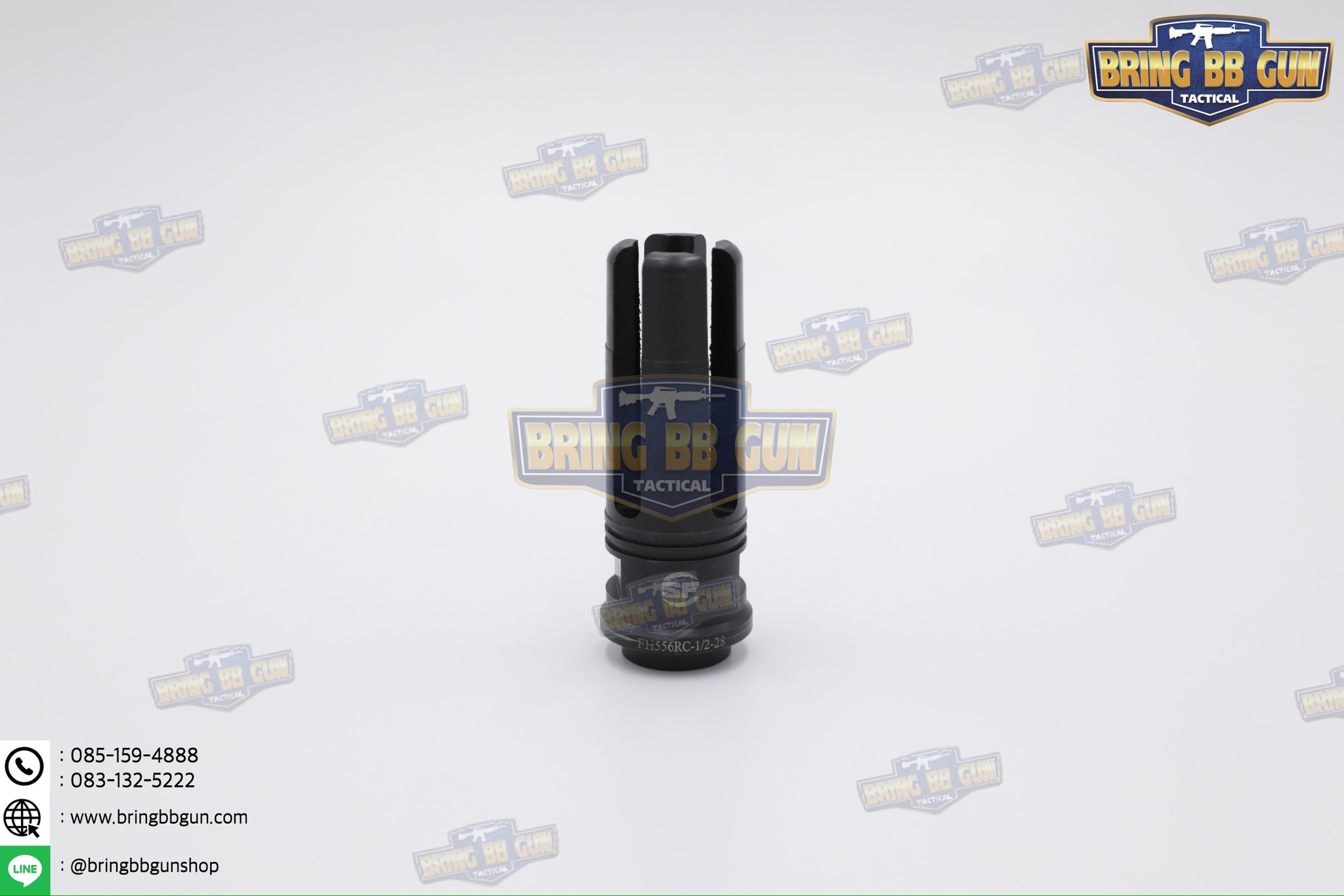เก็บเสียง+ปลอกลดแสง ยี่ห้อ Surefire รุ่น Socom556 (6") (SOCOM556-RC2 & 4-Prong Flash Hider) (Fast-Attach Sound Suppressor)