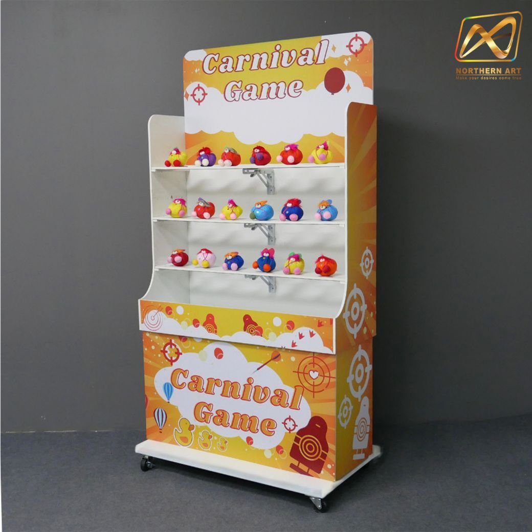 CARNIVAL GAME เกมส์ปาตุ๊กตา ขนาดโครง (W) 90 x (L)50 x (H)176 cm. พร้อมตุ๊กตา 18 ตัว และบอลโฟม 12 ลูก