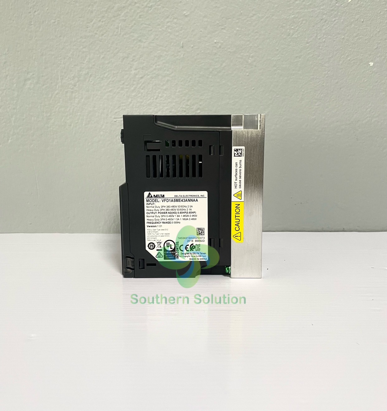 Delta Inverter ME300 VFD1A5ME43ANNAA 0.5HP 0.4kW Input 380V 3-Phase Output 380V 3-Phase