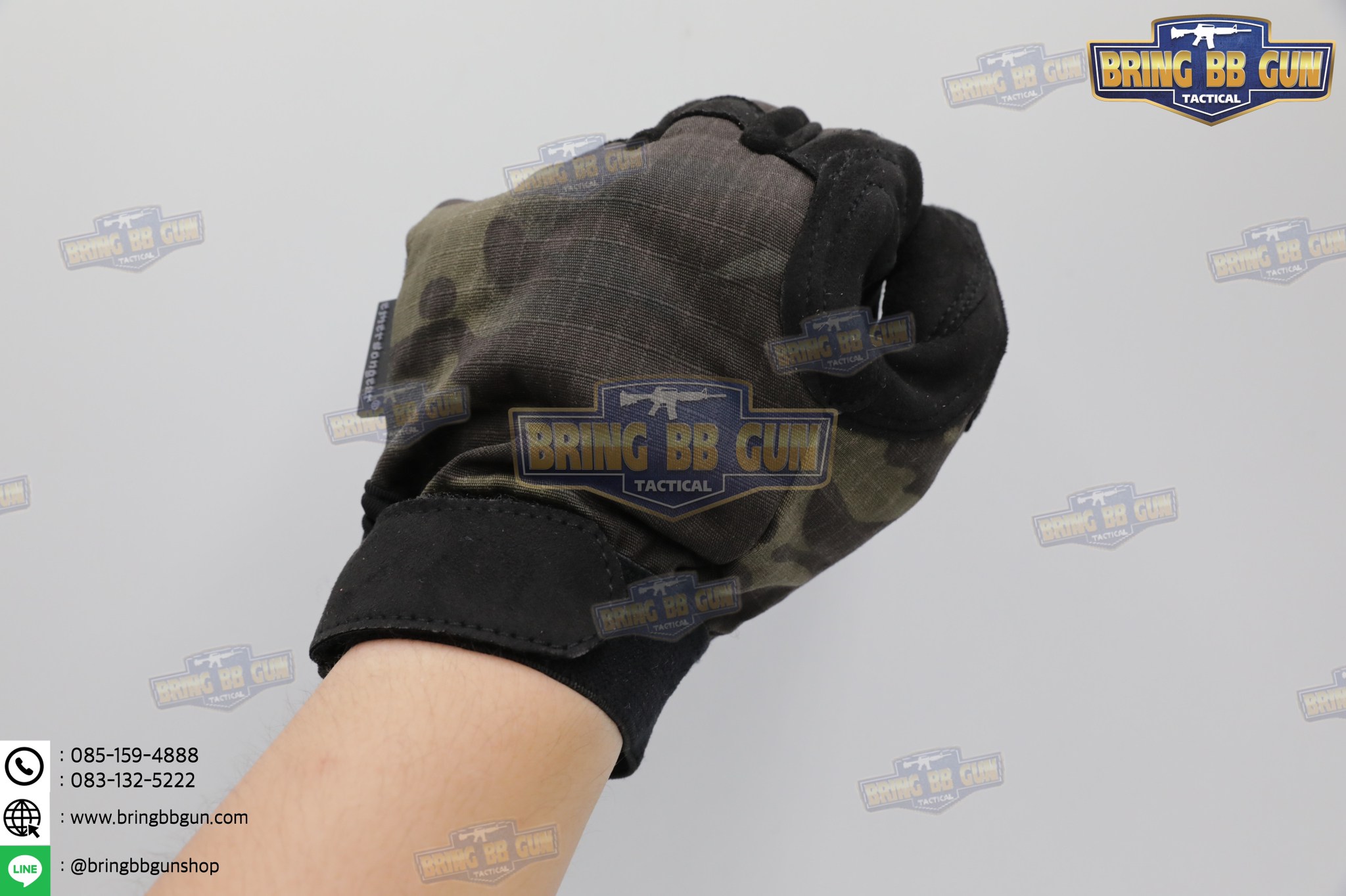 ถุงมือเต็มนิ้ว ยี่ห้อ Emerson รุ่น Tactical Lightweight Camouflage Gloves (Tactical Gloves)