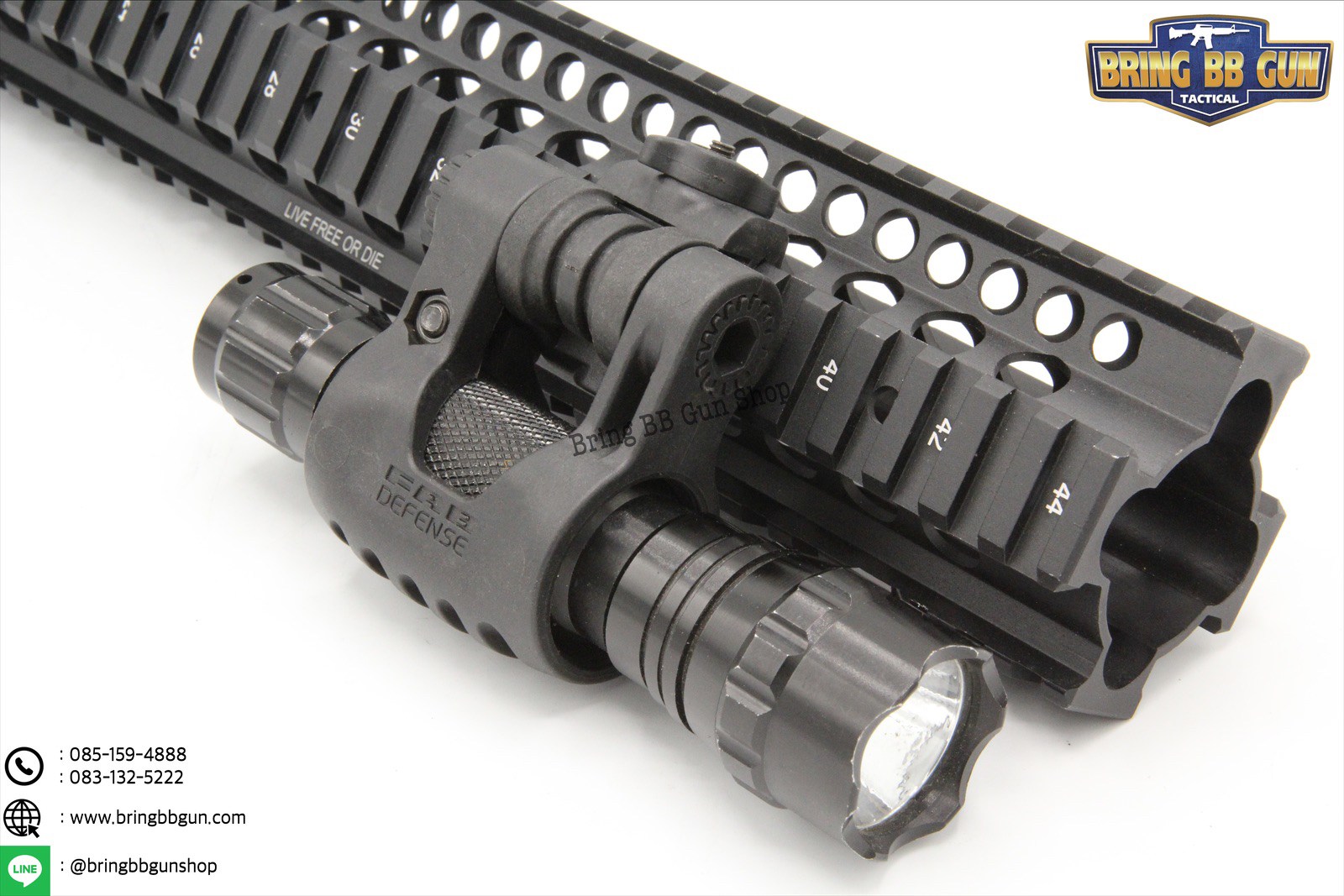 ขาจับไฟฉายติดราง ยี่ห้อ FAB วัสดุ : Nylon