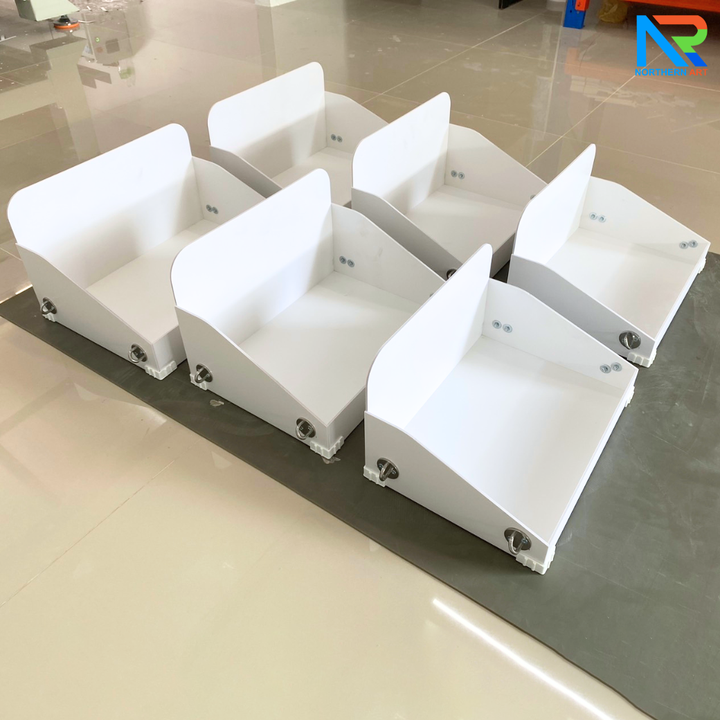 SAMPLING MOBILE TRAY ถาดแจกเคลื่อนที่ ขนาด (W)40 x (D)30 x (H)23 cm. พร้อมสายคล้องคอ