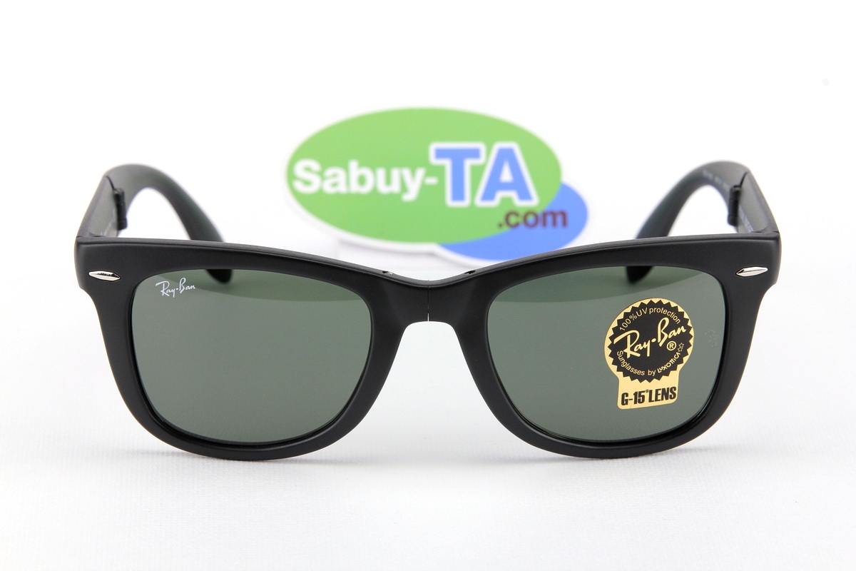 RayBan Folding Wayfarer RB4105 601S ดำด้าน 50mm.