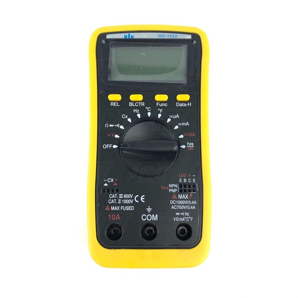 มิเตอร์ BLU M-HD-1332| Multimeter Digital |มีความแม่นยำสูง เครื่องปิดตัวเองอัตโนมัติหลังจากไม่ใช้งาน