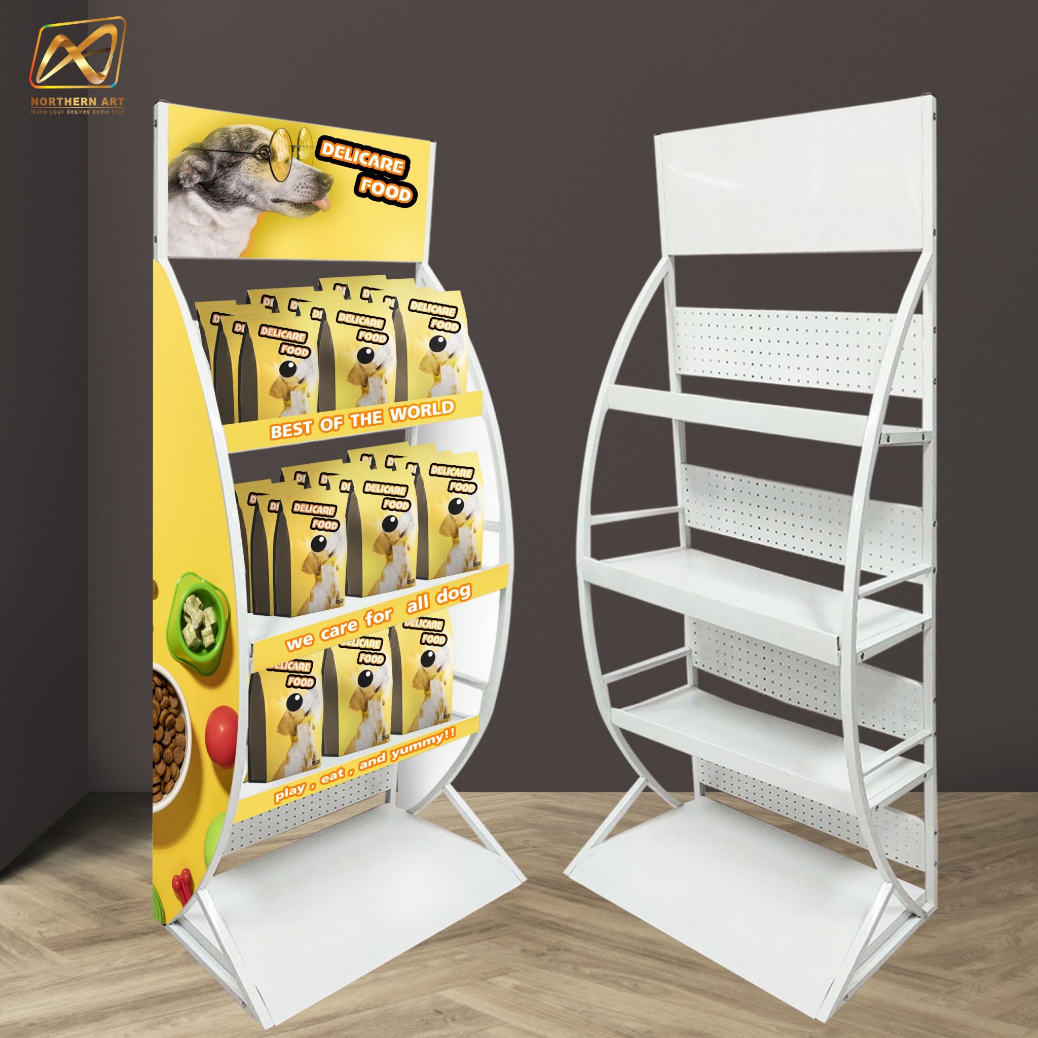 ชั้นวางสินค้าเหล็ก 4ชั้น สีขาว ขนาด(W)70 x (D)45 x (H)170 cm.(ถอดประกอบได้) แข็งแรง รับน้ำหนักได้ดี