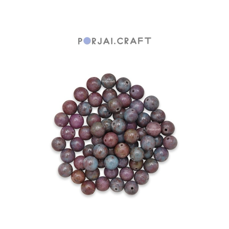 Ruby In Kyanite Beads ลูกปัดรูบี้ในไคยาไนต์