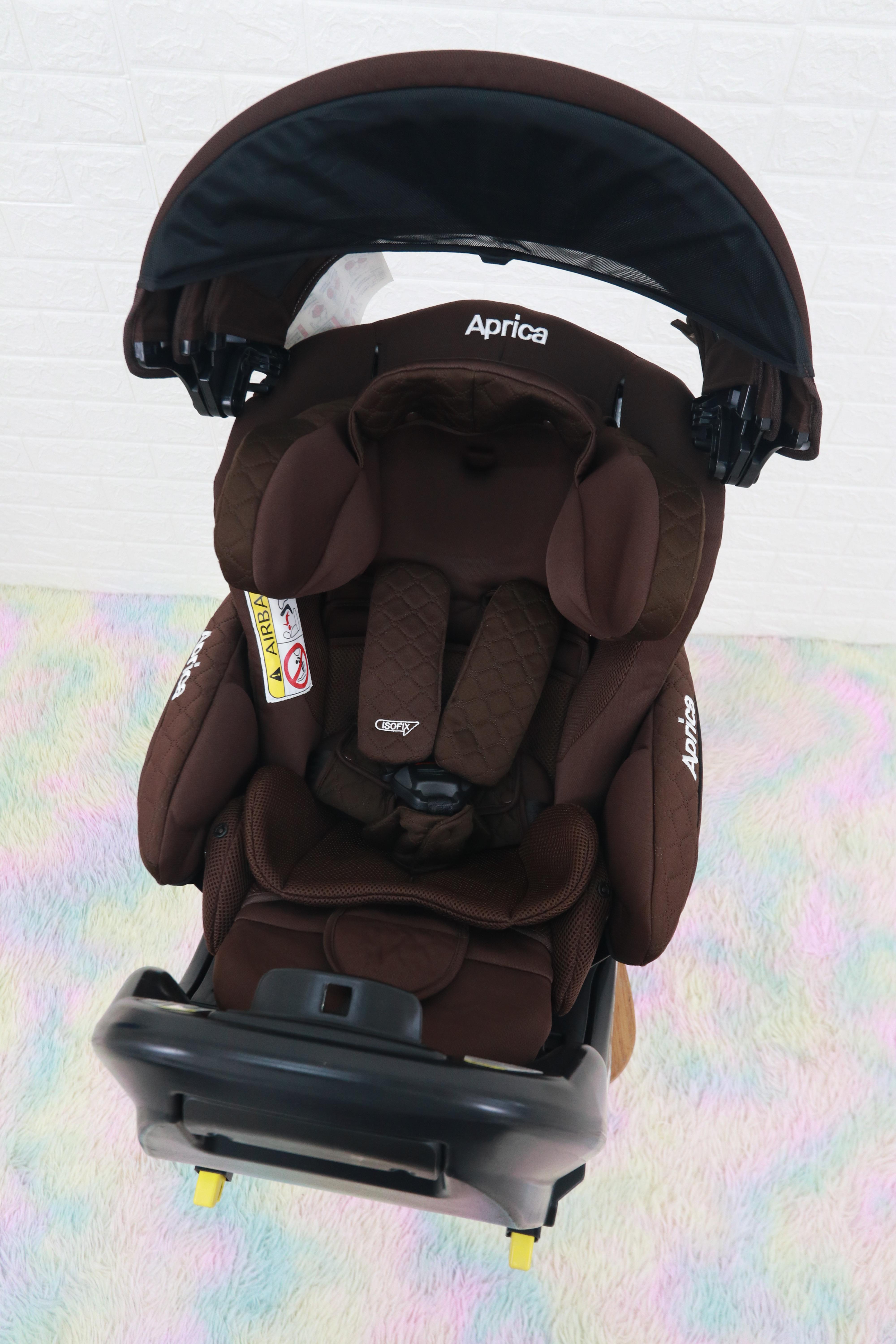 คาร์ซีทมือสอง Aprica Fladea Grow DX (Isofix) สีน้ำตาล