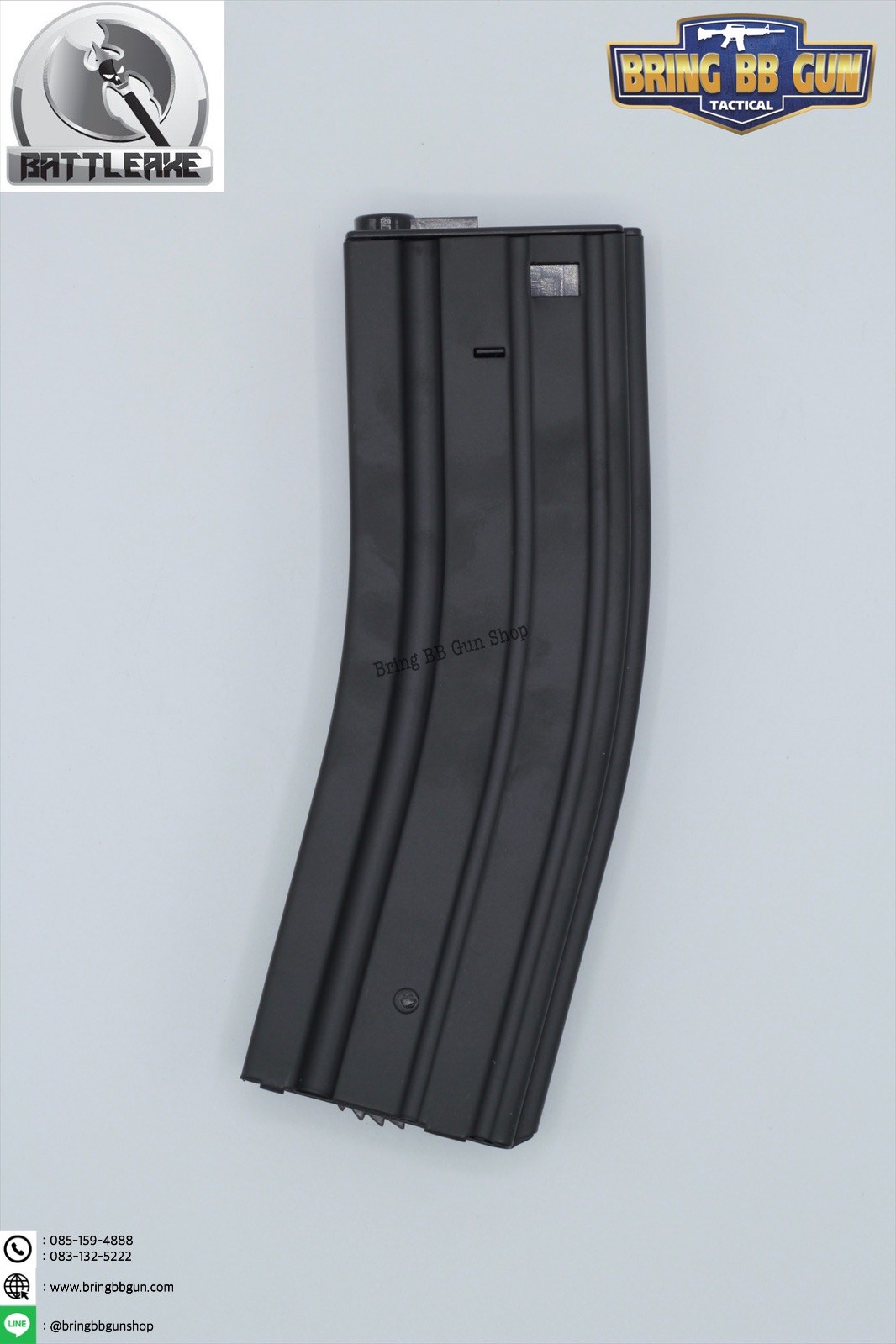 แม็กกาซีน M4 แบบปั่น ทรง เดิม(เหล็ก) รุ่น 500 นัด(รุ่นยาว) (M4 Hi-cap magazine)