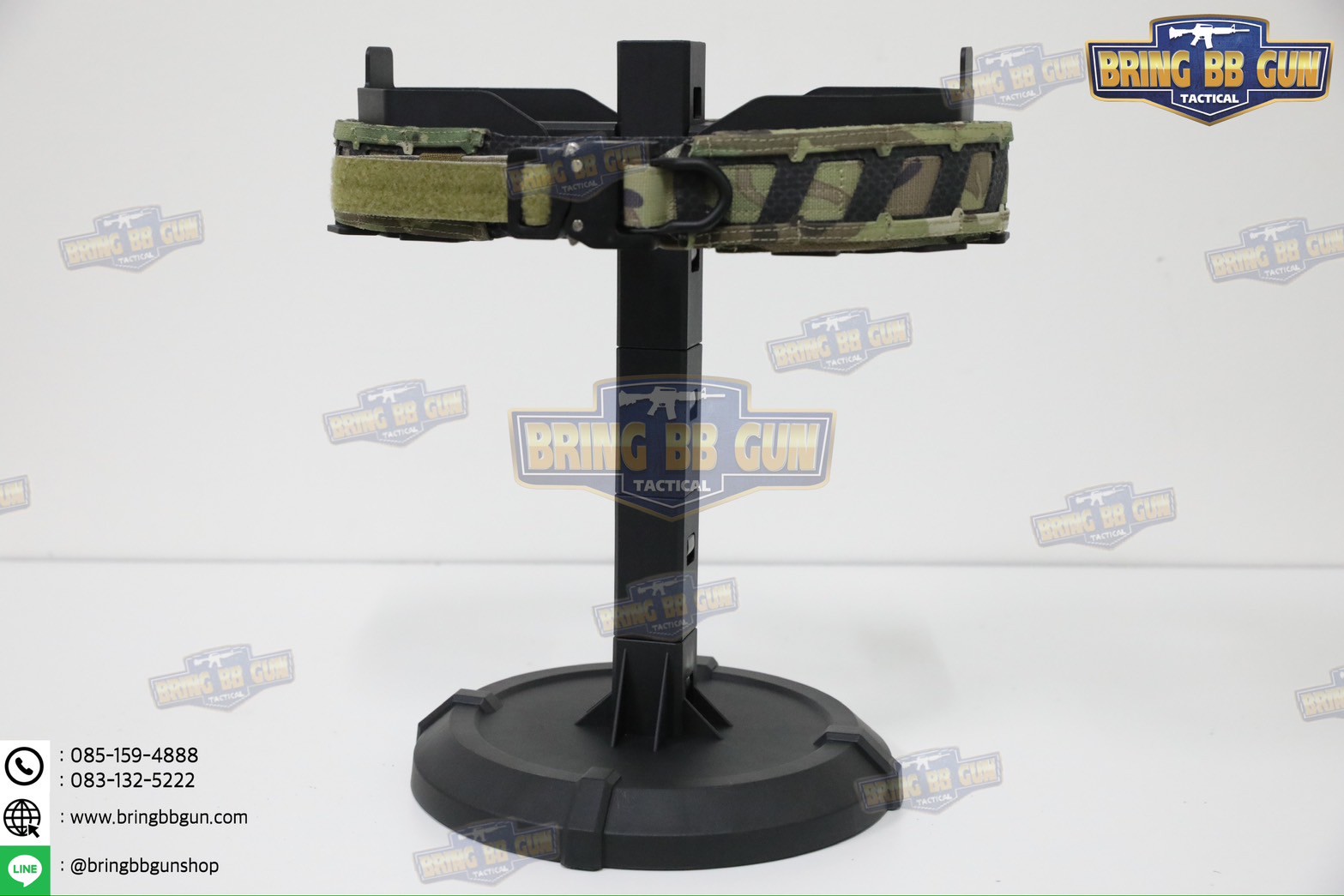 แท่นวางหมวก-เสื้อเวส-เข็มขัด (เสาแขวนหมวก-เสื้อเวส-เข็มขัด) (ที่แขวนอเนกประสงค์) (Equipment Display Stand)