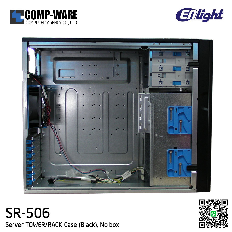 Enlight SR-506 5U Pedestal Server Chassis Black ATX CEB EEB W/ One Fix Internal HDD Bracket No PSU