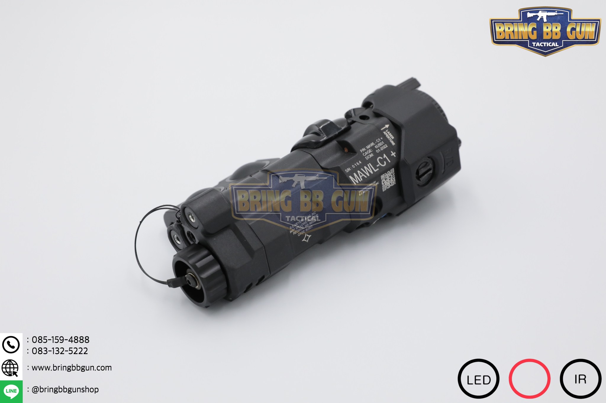 กล่องไฟฉาย+เลเซอร์ชี้เป้า+ไฟฉายIR+เลเซอร์ชี้เป้าIR (อุปกรณ์เล็งช่วยส่องสว่าง) B.E. Meyer รุ่น MAWL-C1+