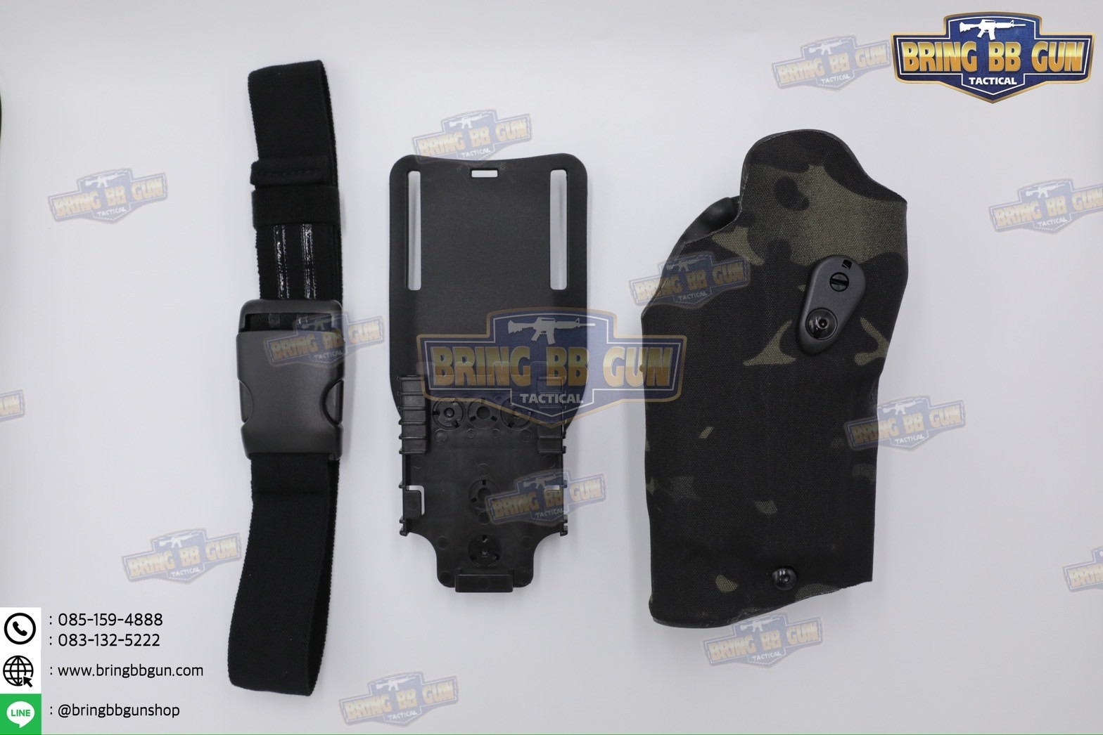 ซองปืนพกนอกปลดนิ้วโป้ง Sig Sauer P320 + ช่องไฟฉาย (ซองปืน 6354DO) (6354 DO) (P320 + X300)