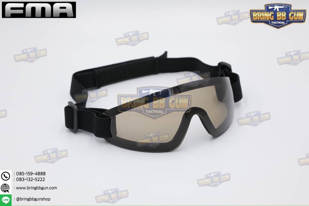 แว่นตากันลม แบบไร้กรอบ ยี่ห้อ FMA (FMA Extreme Low Profile Eyewear) (EXOSHIELD LOW PROFILE EYEWEAR FULL STRAP) (Revision)