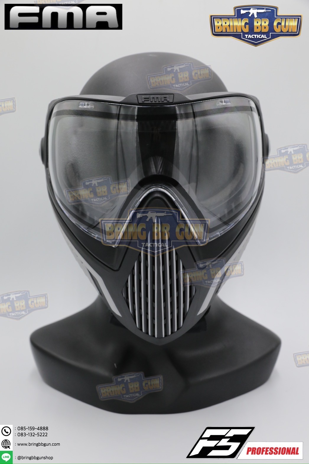 หน้ากาก F5 ยี่ห้อ FMA (FMA F5 STORM GOGGLE MASK) (F5 Professional) (Storm Goggle Mask)