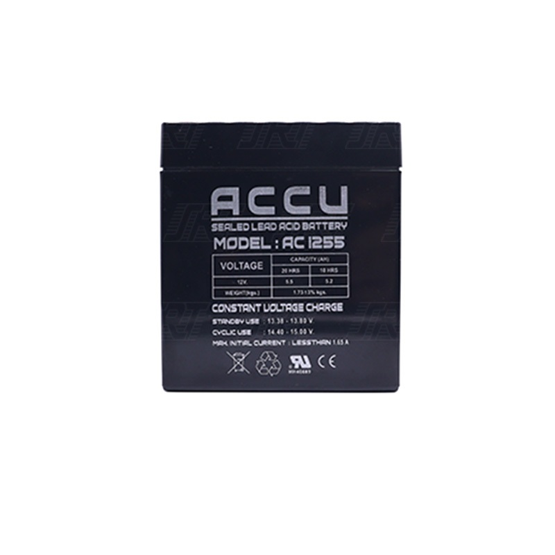 ACCU แบตเตอรี่แห้ง สำรองไฟ | 99-01-0215 | AC-1255 (12V5.5A) | ACCU Battery | แบต UPS/ไฟฉุกเฉิน/ระบบเตือนภัย