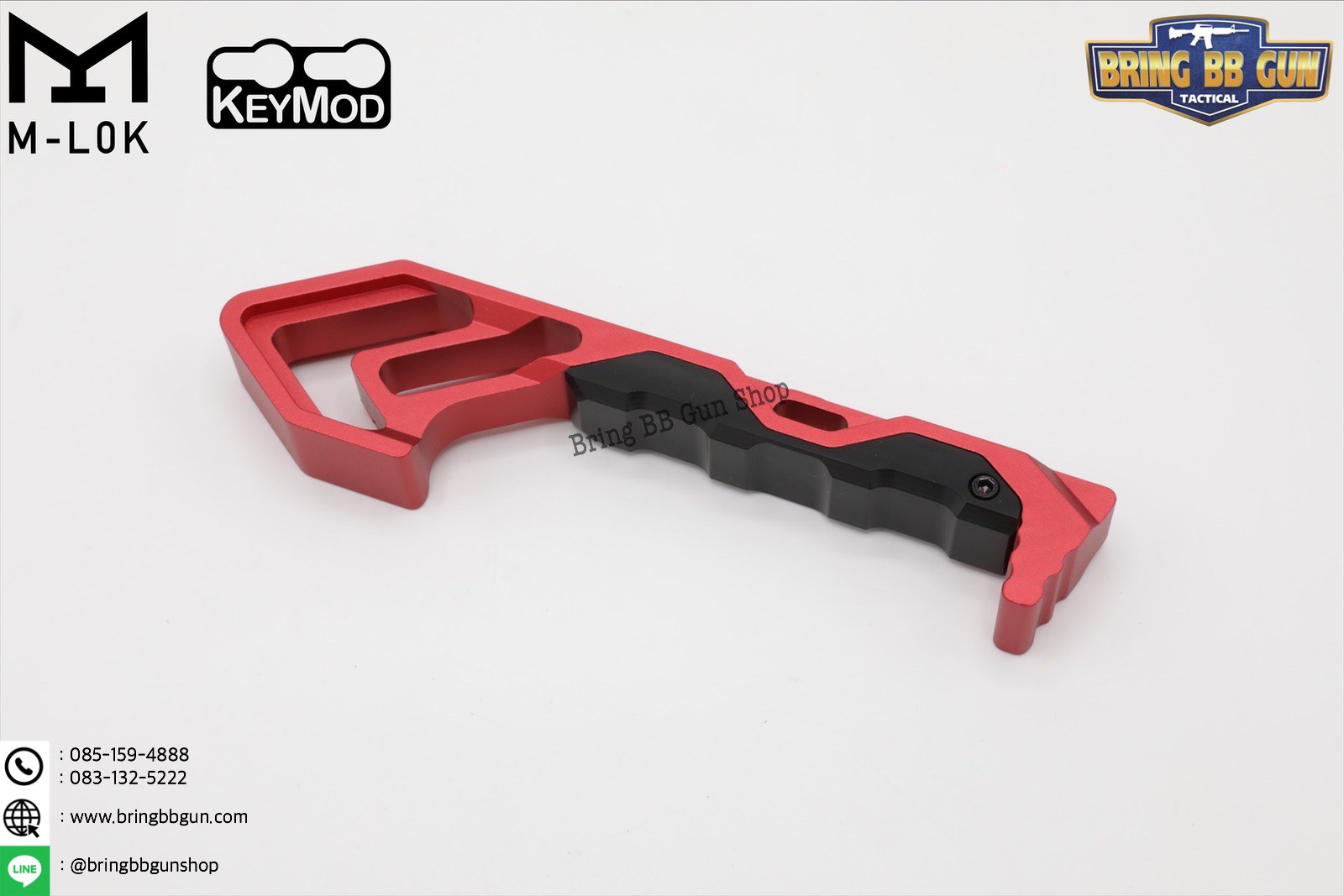 กริ๊ปมือหน้า Tyrant งาน CNC (ใช้ได้กับชุดหน้าระบบราง M-Lok และ Keymod)