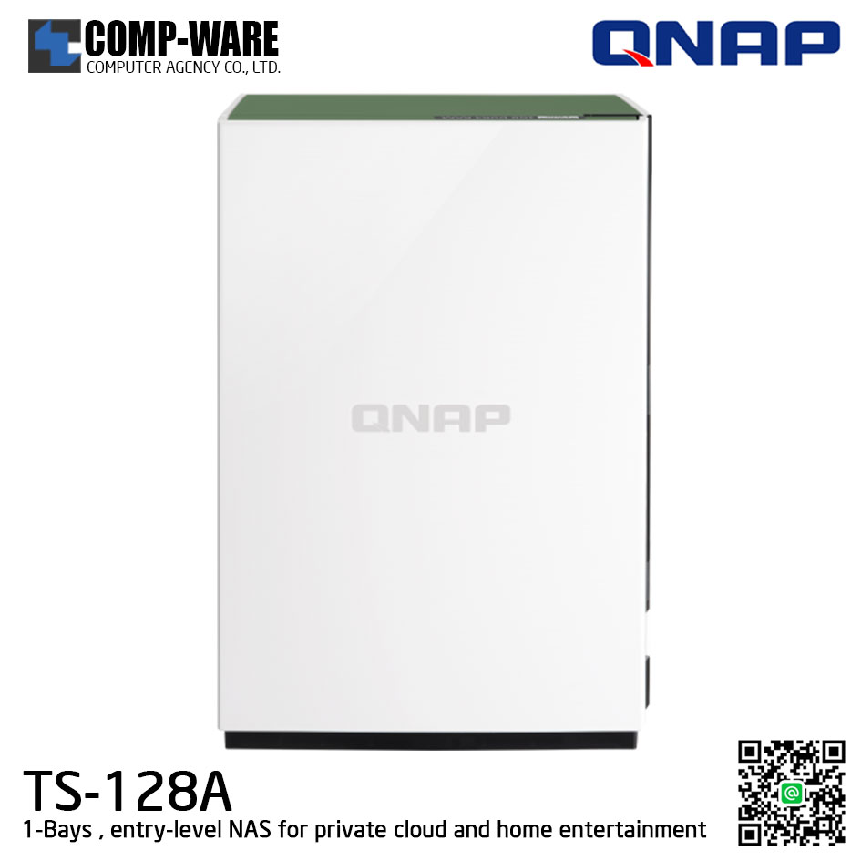 QNAP NAS (1-Bay) TS-128A (1GB DDR4 RAM) Realtek Quad-Core ,no HDD