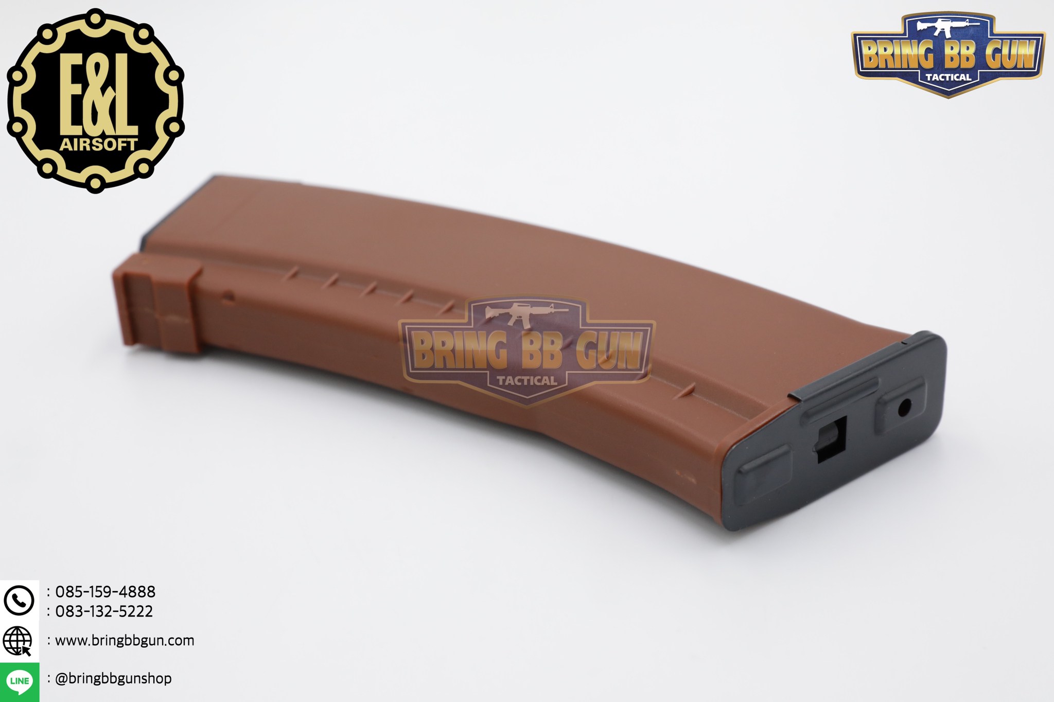 แม็กกาซีน AK74 ยี่ห้อ E&L แบบstand(ไม่ต้องปั่น) ทรง บอดี้พลาสติก (AK Mid-cap magazine)