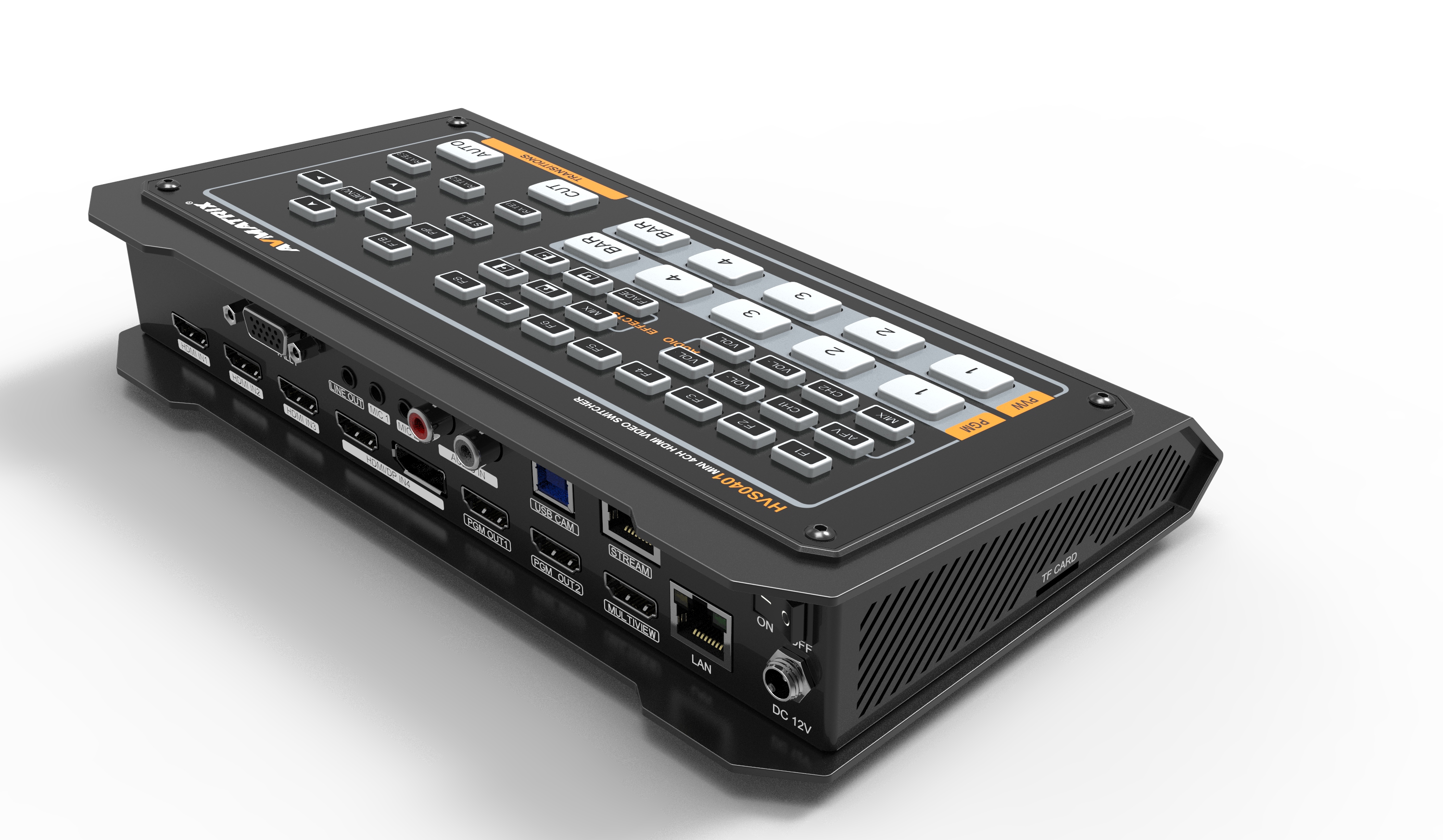 HVS0401 AVMatrix 4 CH HDMI Live Streaming Video Switcher ***สินค้าตกรุ่น