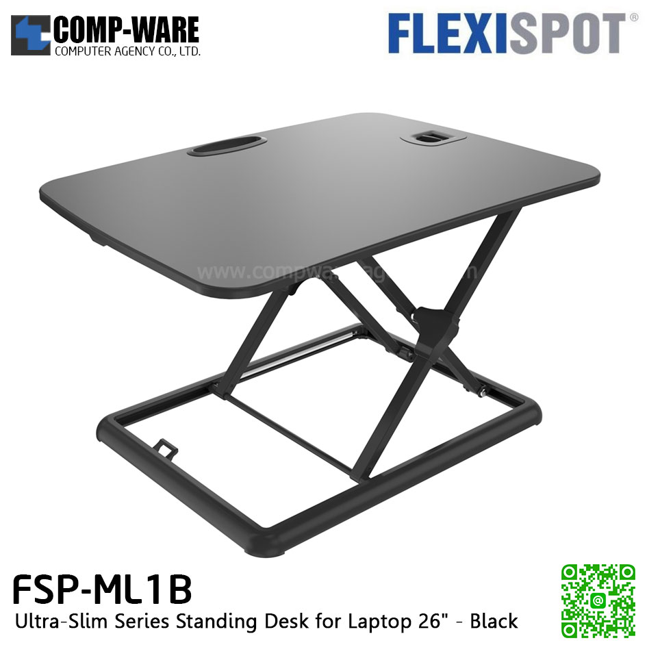 Flexispot FSP-ML1B Ultra-Slim Series Standing Desk for Laptop 26" (Black)