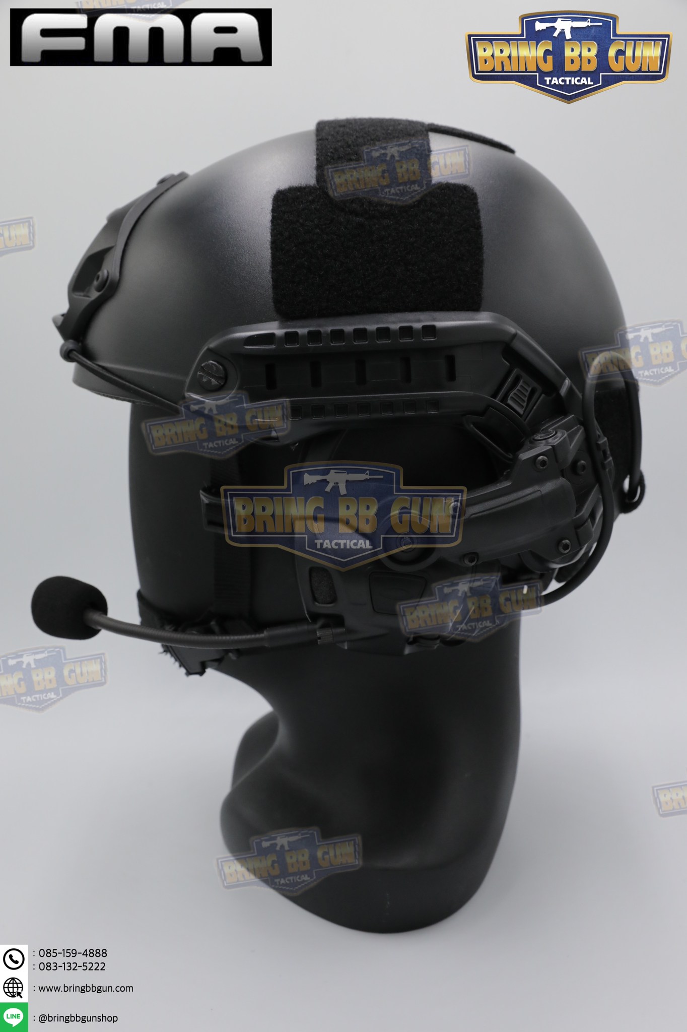 หูฟังสื่อสารตัดเสียงได้ ทรง Ops-Core AMP ยี่ห้อ FMA (FCS AMP tactical communication shooting headset noise reduction) (AMP)