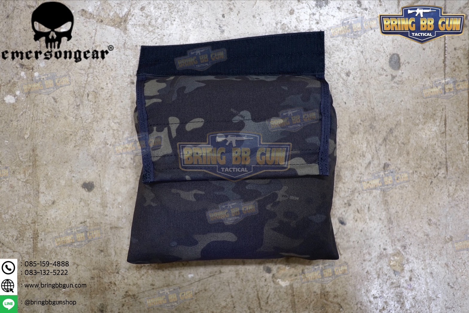 ถุงทิ้งแม็กกาซีนแบบพับได้ ยี่ห้อ Emerson (ถุงเก็บอุปกรณ์ แบบตีนตุ๊กแก) (Vest/Tactical Belt Paste Pouch)