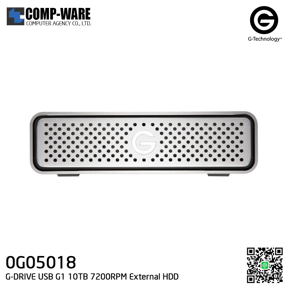 G-Technology G-DRIVE USB G1 10TB 7200RPM External Hard Drive - 0G05018