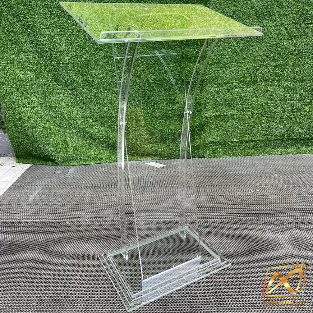 โพเดียม อะคริลิคใส รุ่น AC-29 TOP เอียง ขนาด(W)59 x (L)38 x (H) 110 ซม.(งานนำเข้า)