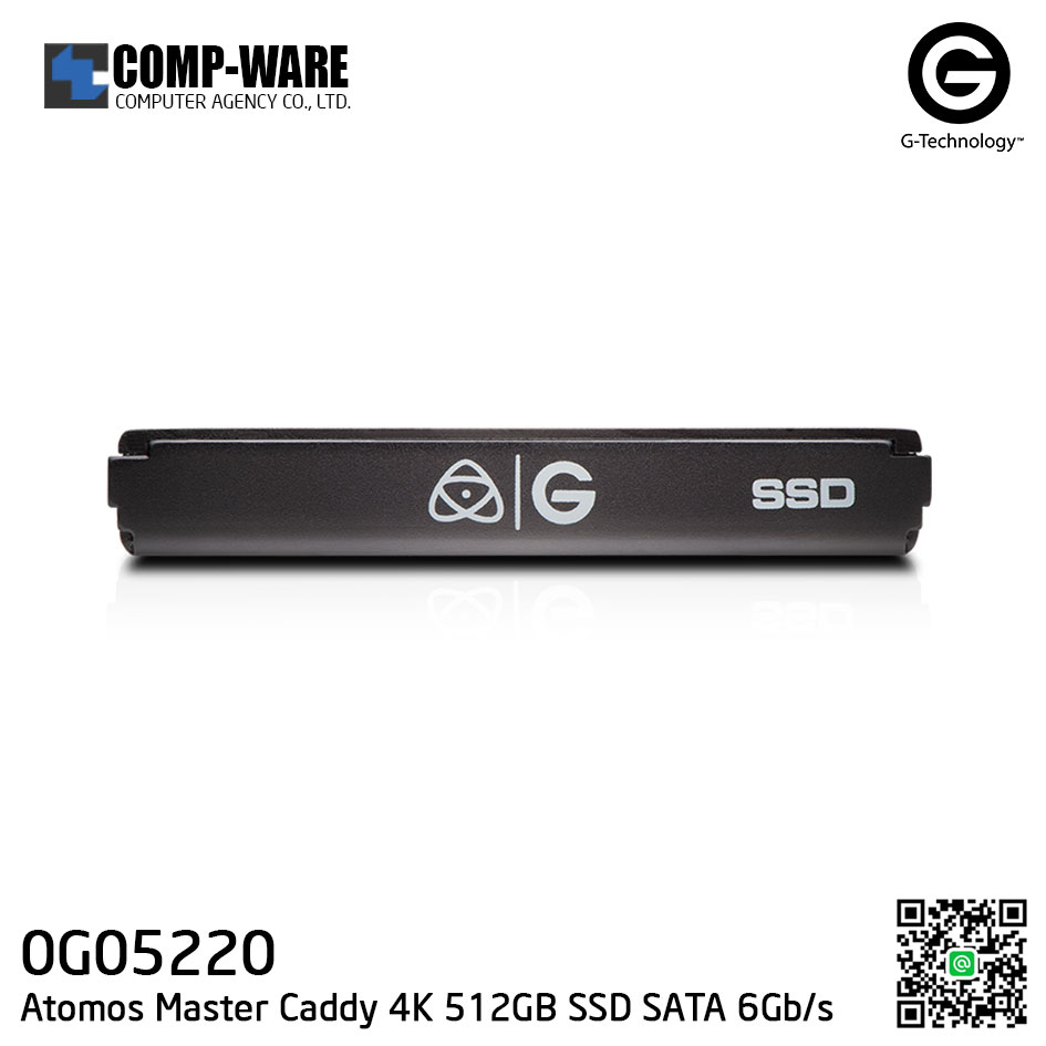 G-Technology Atomos Master Caddy 4K 512GB SSD SATA 6Gb/s Hard Drive - Black (0G05220)