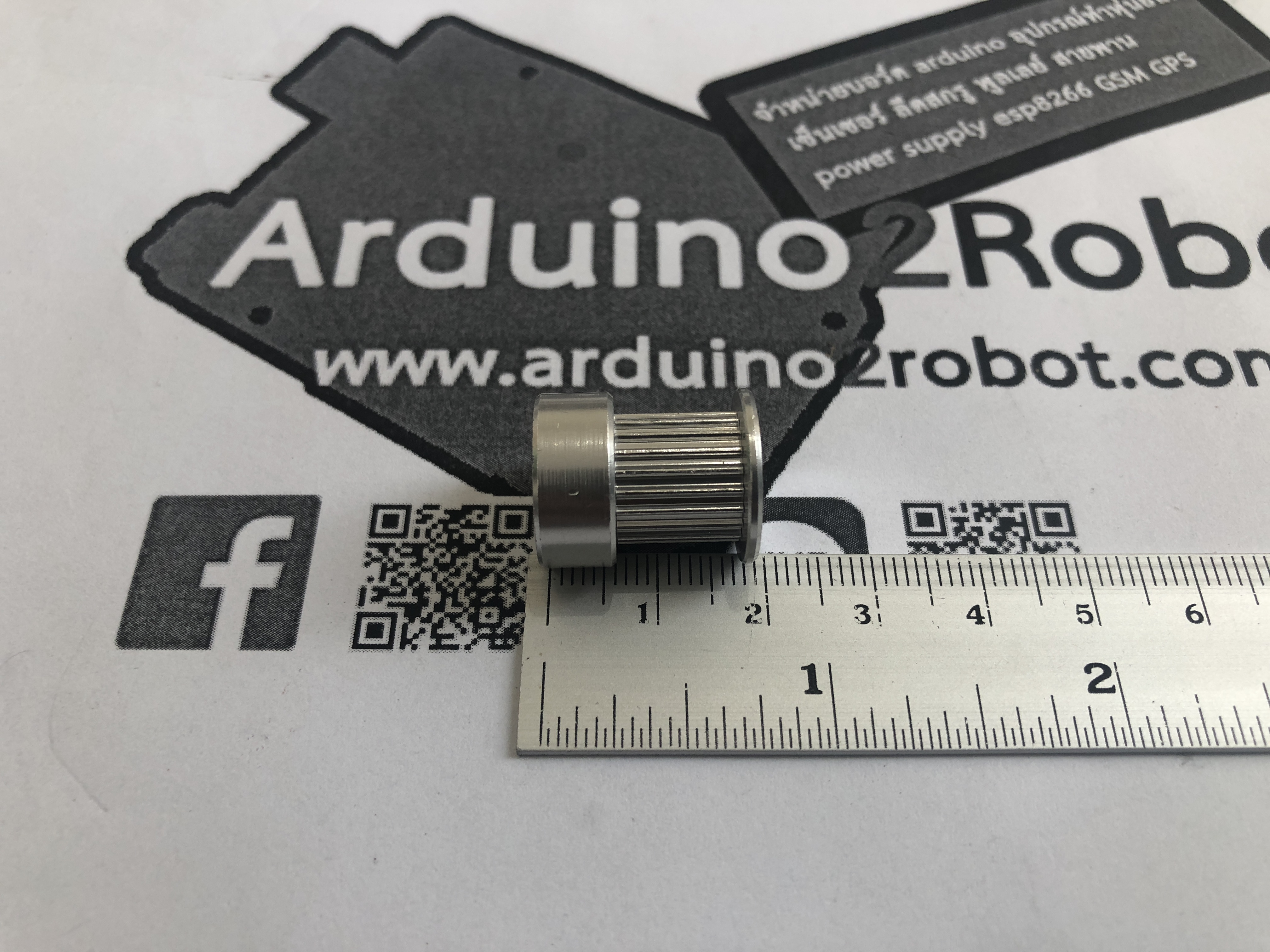 Timing Pulley 20 ฟัน สำหรับสายพานกว้าง 10mm (ใส่แกน 6.35mm)