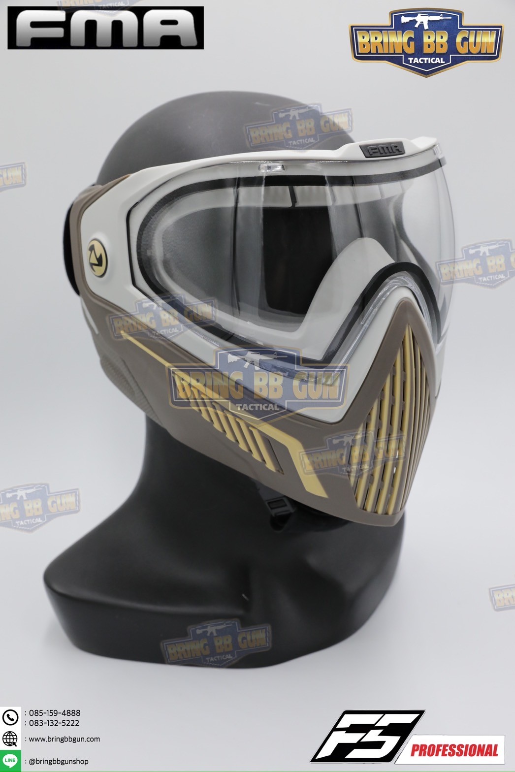 หน้ากาก F5 ยี่ห้อ FMA (FMA F5 STORM GOGGLE MASK) (F5 Professional) (Storm Goggle Mask)